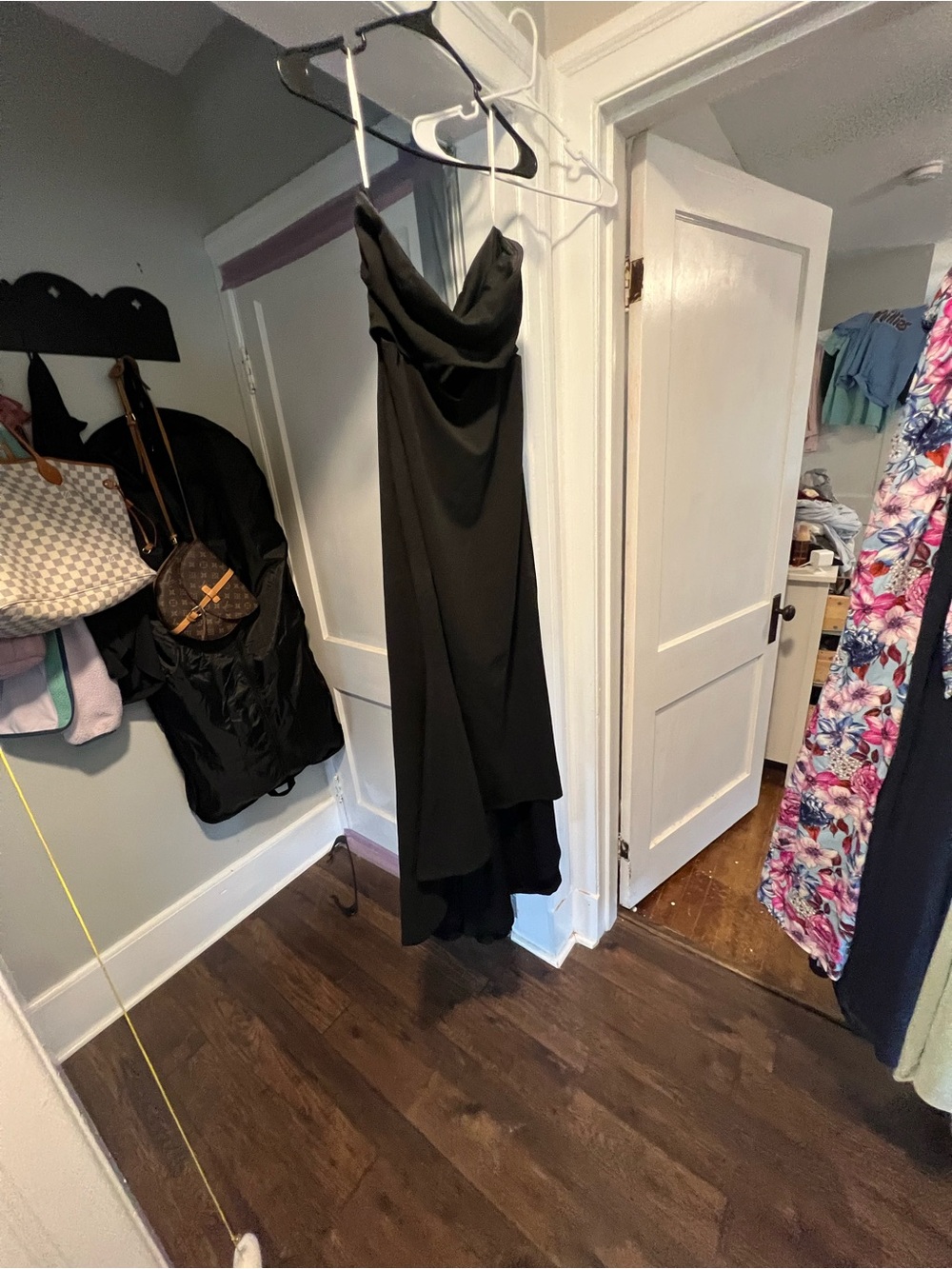Lulu's Black Strapless Cutout High-Low Dress - Picture 2 of 4